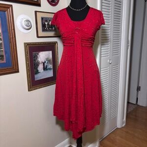 Speechless Red Asymmetrical Dress